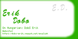 erik dobo business card